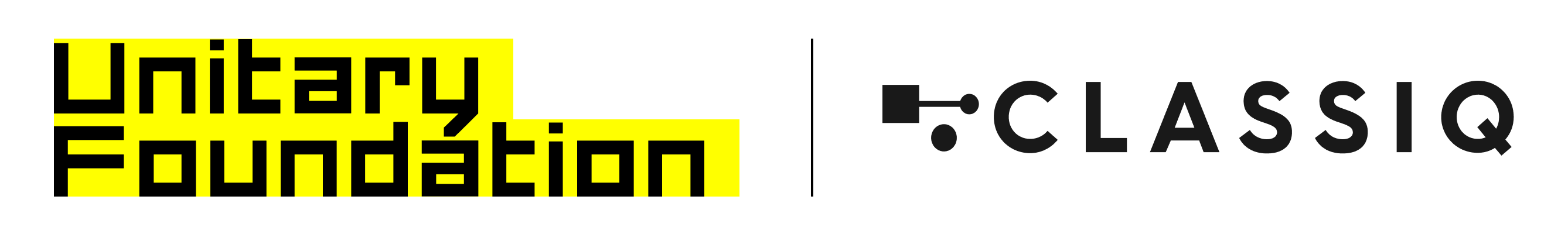 Classiq and Unitary Foundation logos