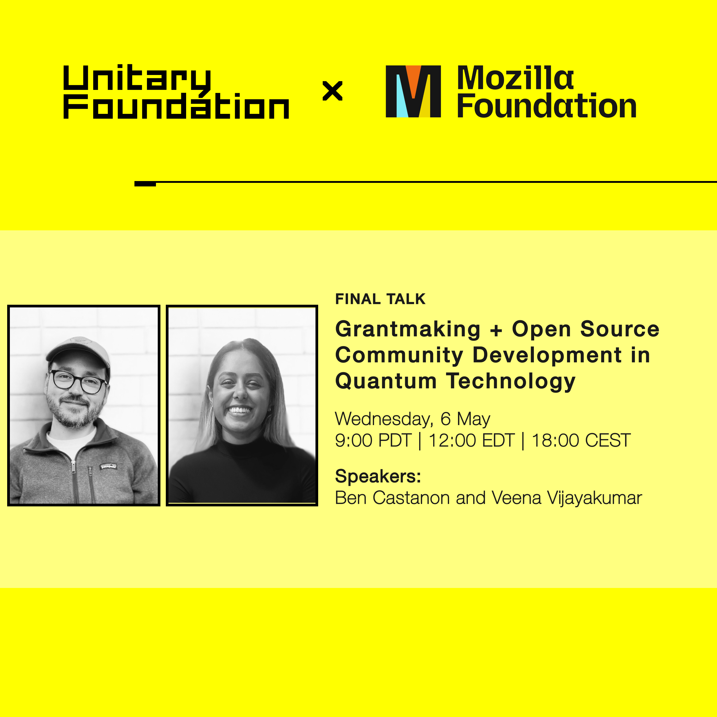 Final Talk: Grantmaking + Open Source Community Development in Quantum Technology